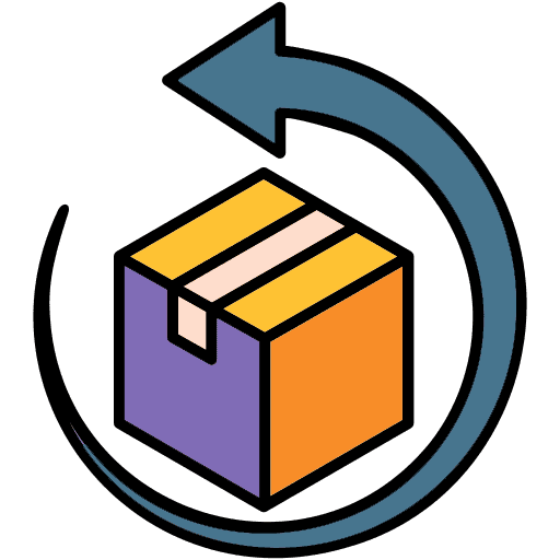 Return icon symbolizing no-risk shopping and easy returns