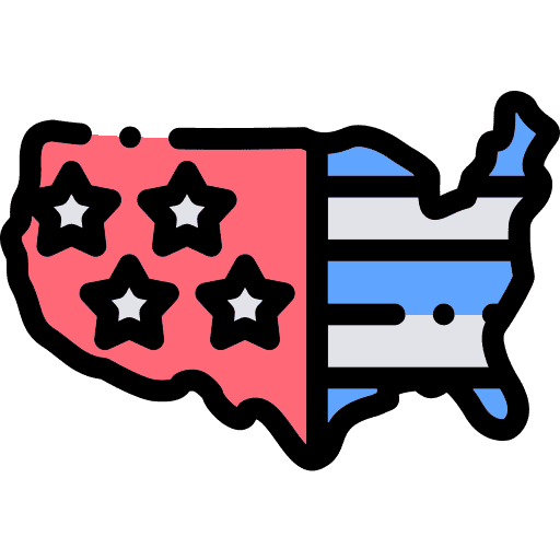 USA map icon representing trusted nationwide service